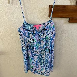 Lily Pulitzer ruffle tank